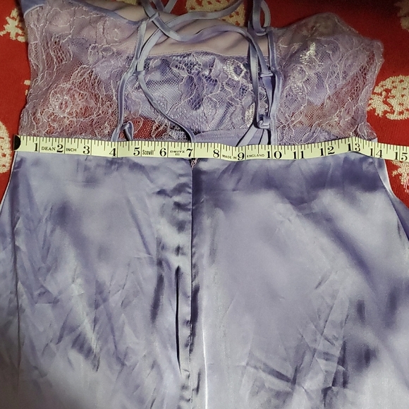 Elegant Purple Slip Midi Dress with Spaghetti Straps - Picture 12 of 12